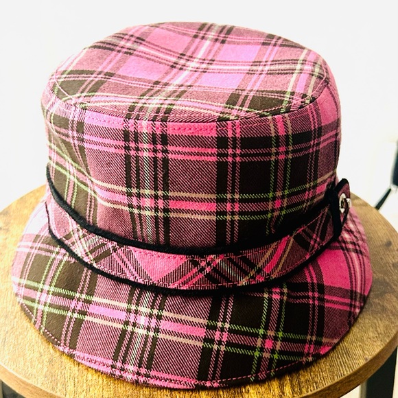 Coach Wool Pink Plaid Twist Buckle Bucket Hat
Vintage - Picture 7 of 10
